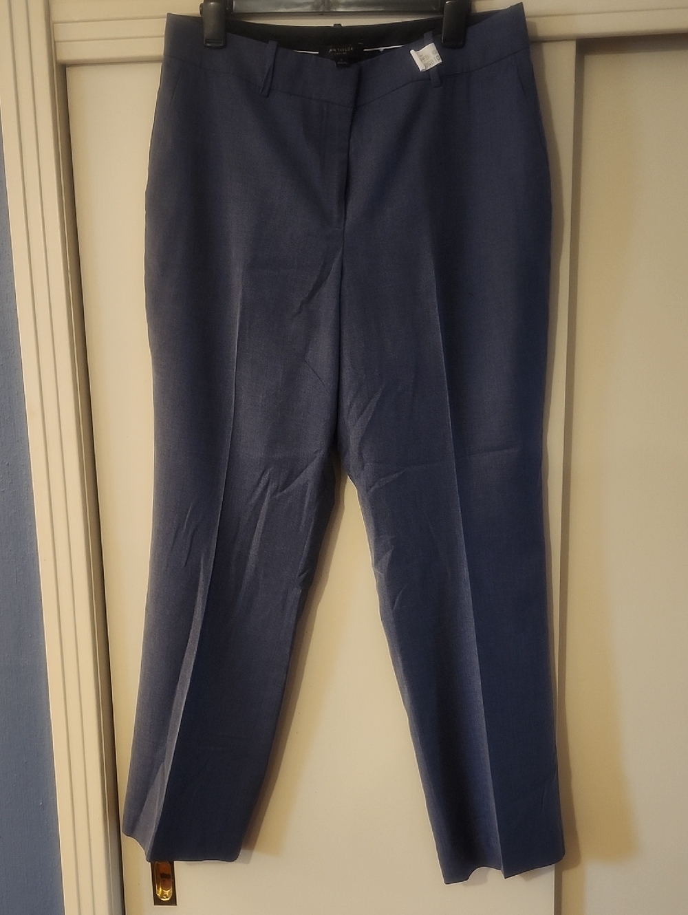Ann Taylor Classic Navy Straight-Leg Dress Pants